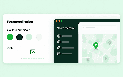 Aperçu illustratif EVCCAT — marque blanche et branding