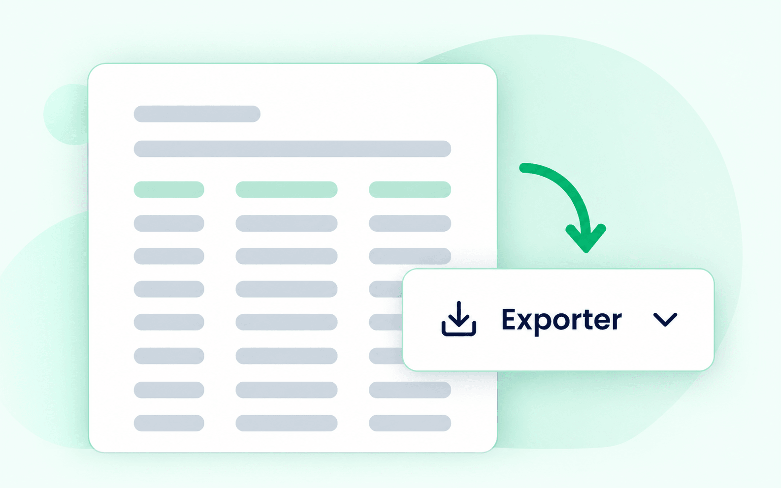 Prepare your reports with exportable data.